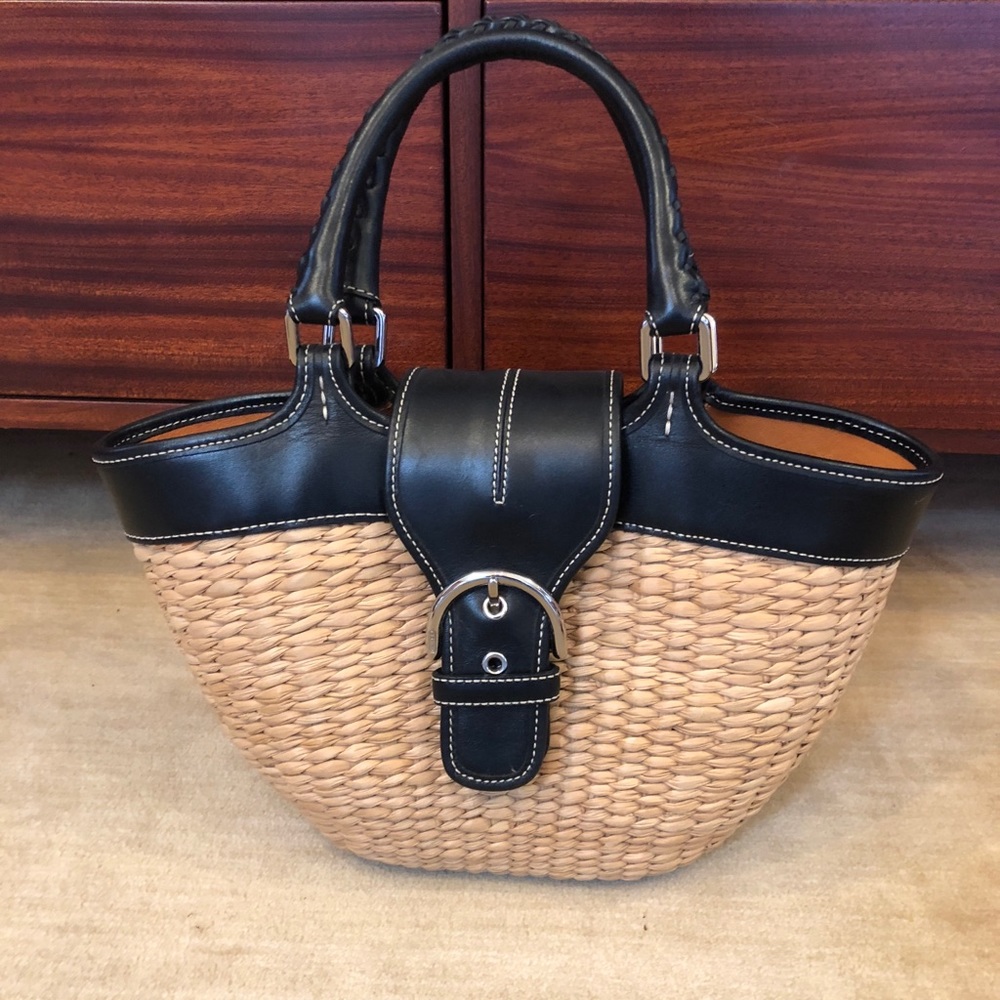 Coach Wicker Tote